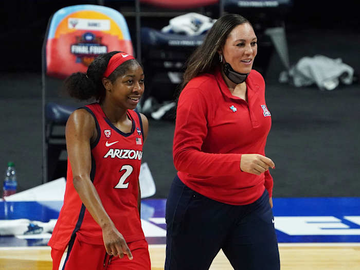 Aari McDonald and Adia Barnes